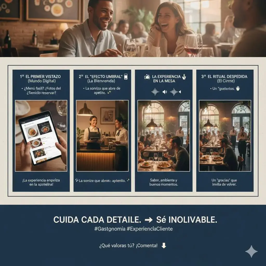 La experiencia del cliente no empieza en el plato
